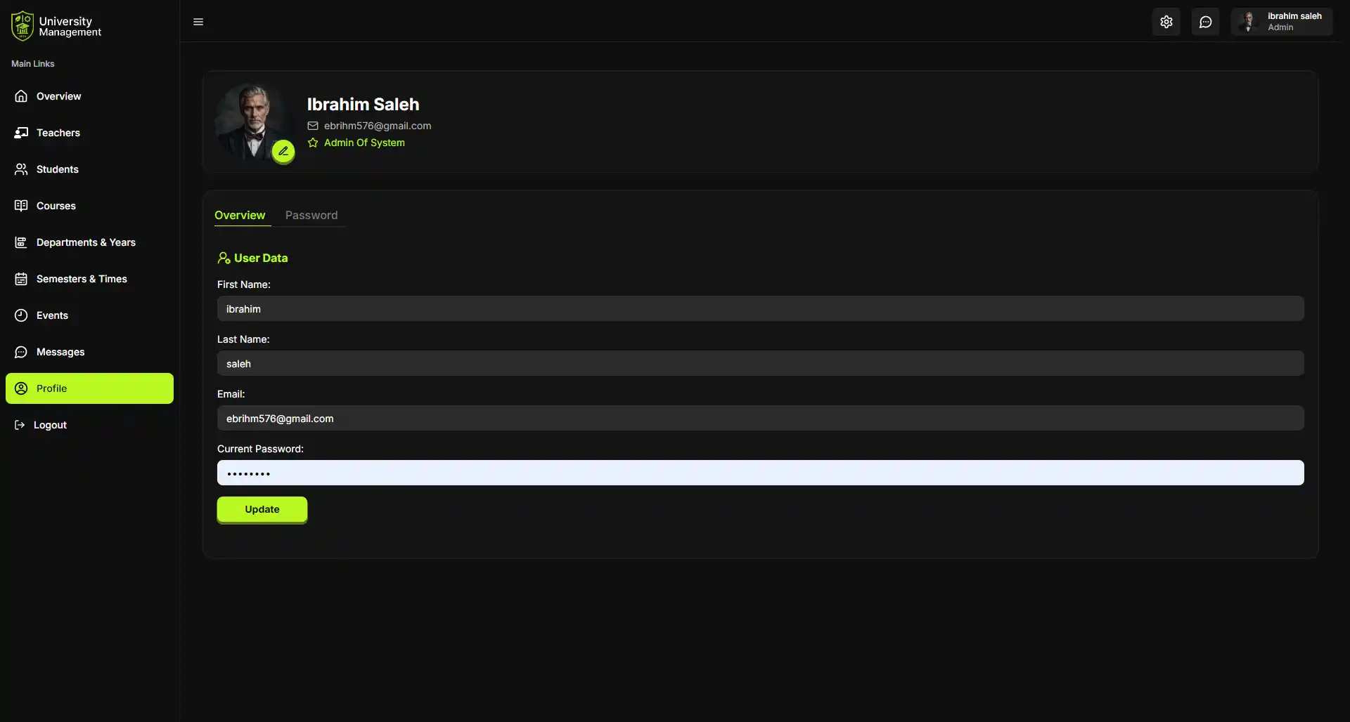 University Management System image-4