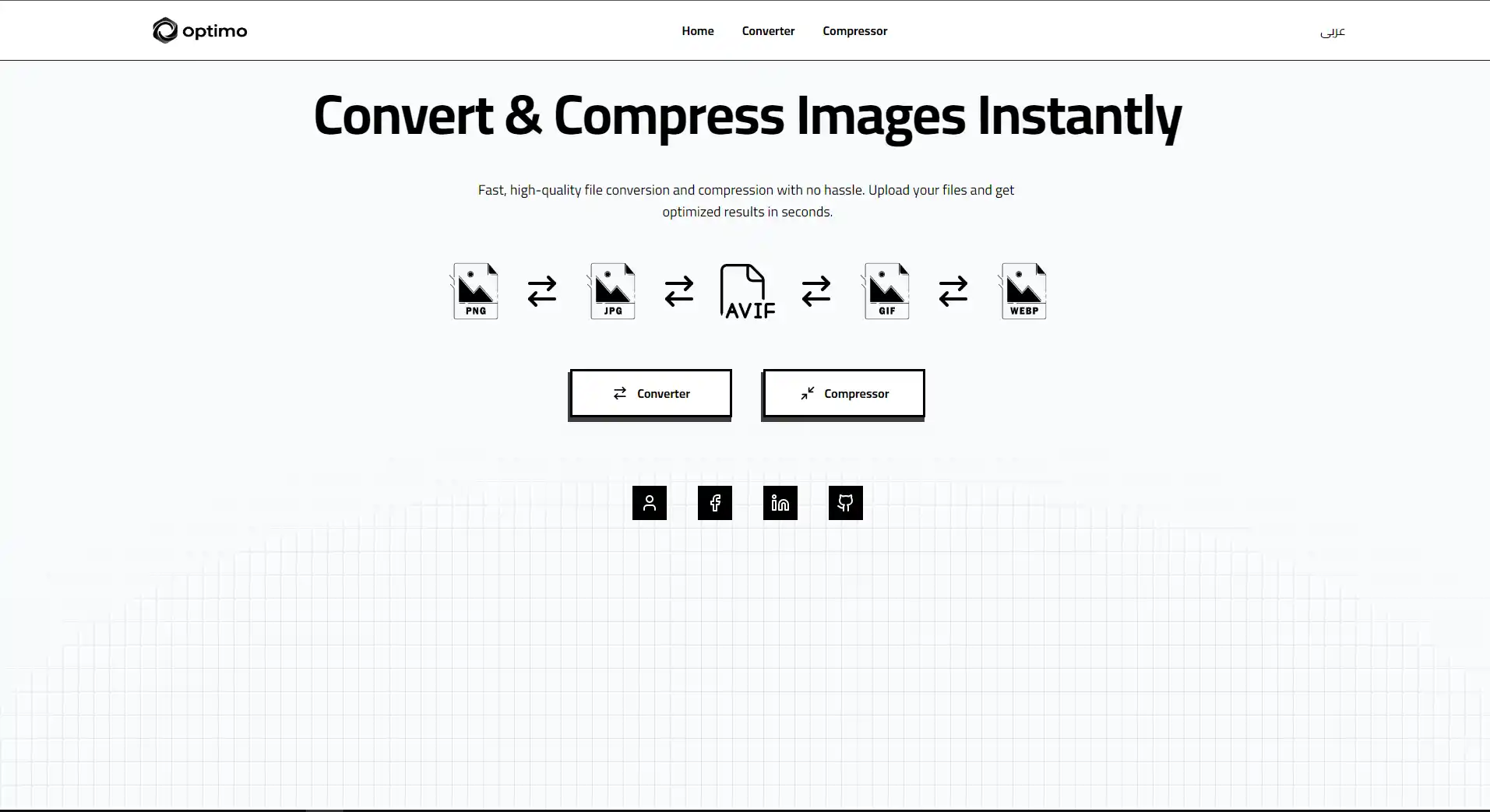 Optimo — Image Converter & Compressor image